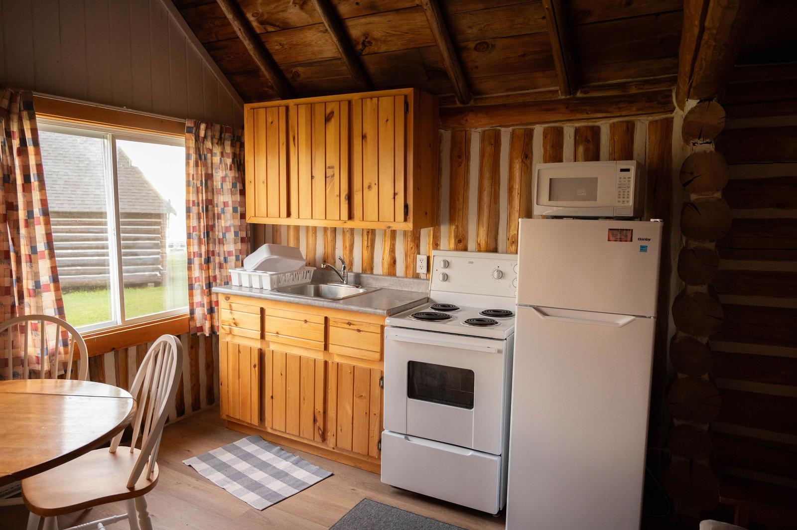 Kitchen area interior view