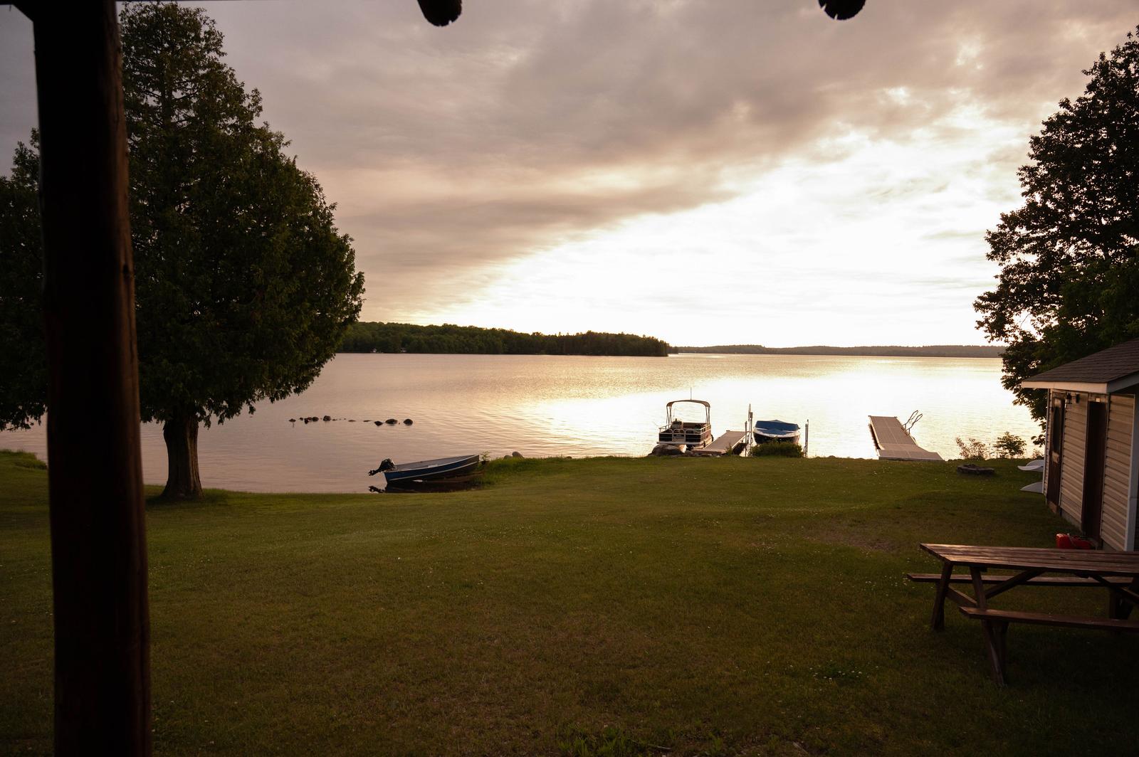 Lake view from cabin